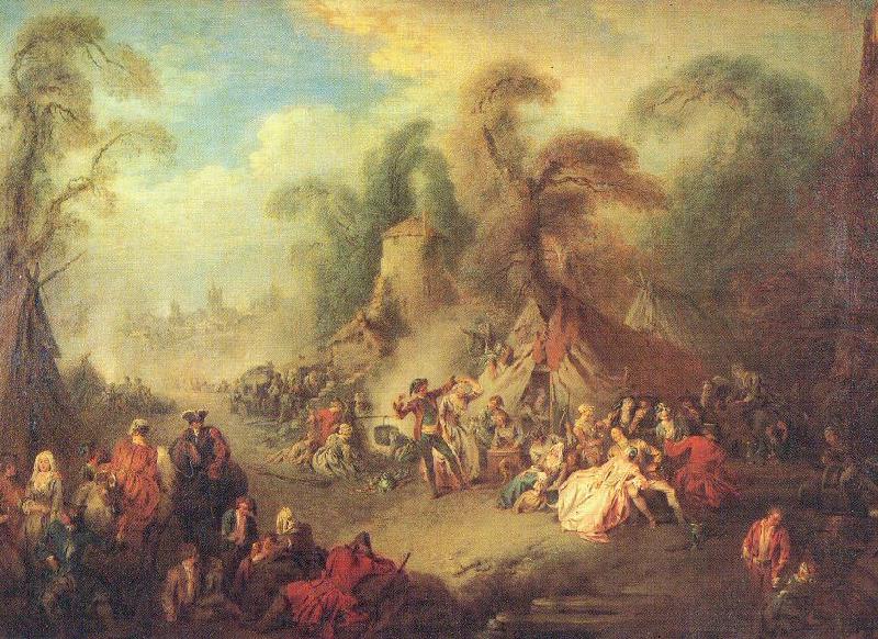 Pater, Jean-Baptiste A Country Festival with Soldiers Rejoicing
